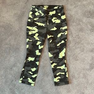 Lululemon Yellow Camo Leggings, size 6
